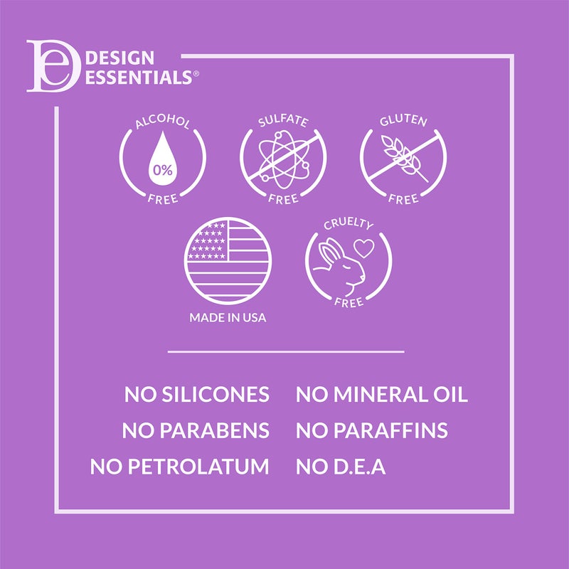 Design Essentials Agave & Lavender Sulfate-Free Moisturizing Shampoo, Nourishing Botanical Blend with Agave and Lavender to Soften & Strengthen Hair, 12 oz - Image 5